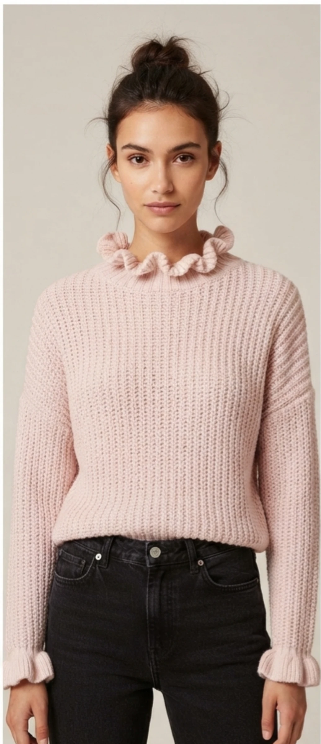 🩷 Camisola rosa de lã 🩷